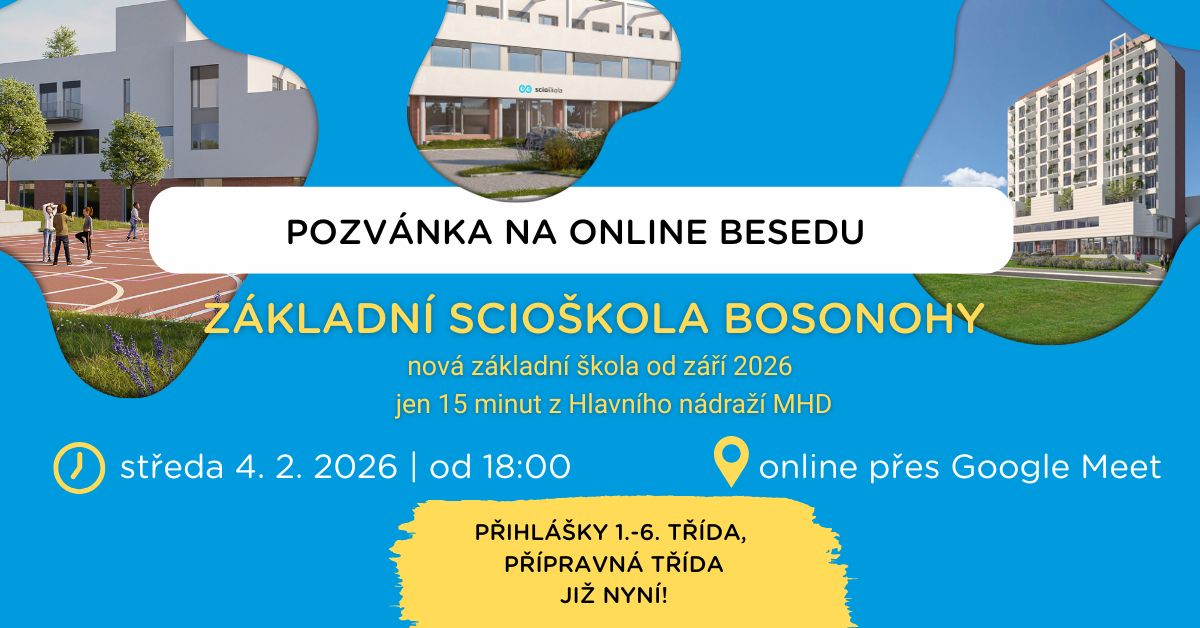 Nestihli jste nás naživo? Připojte se na online besedu s vedením školy!
